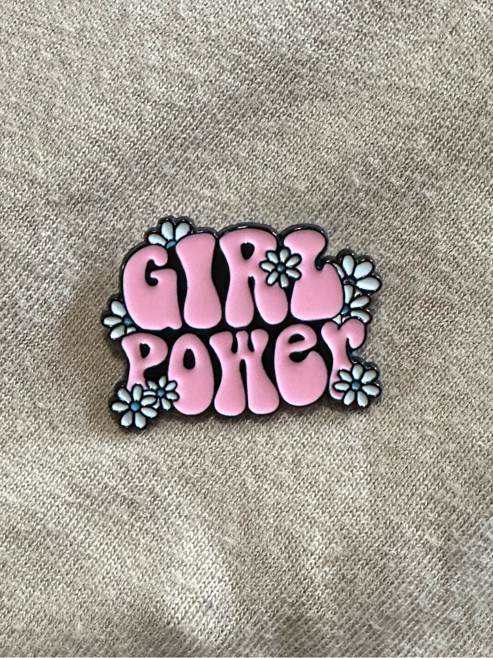 Girl Power Pink Enamel Pin